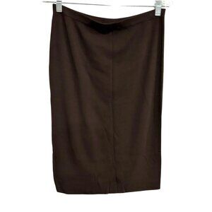 Cyrus NWT Brown Pencil Skirt With Braided Detail Women Sz  Large